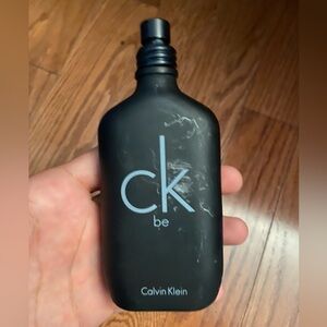 Calvin Klein CK Be Black Bottle

More than half full

Scratched bottle